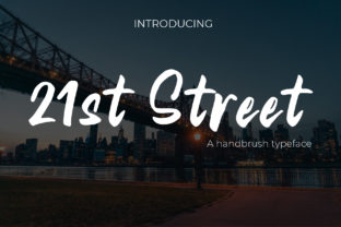 21st Street: A Handwritten Font for Editorial Elegance