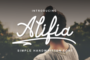 Alifia: A Script Handwritten Font for Editorial Design and Branding
