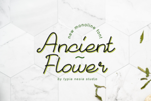 Ancient Flower Script Font for Editorial Design and Creative Branding