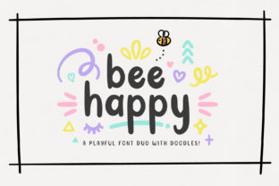 Bee Happy Duo: A Playful Script Font for Creative Projects