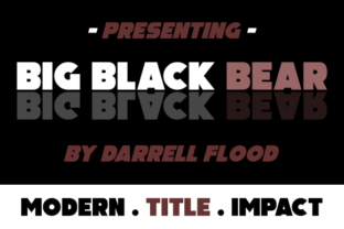Big Black Bear: The Font That Makes Your Message Pop