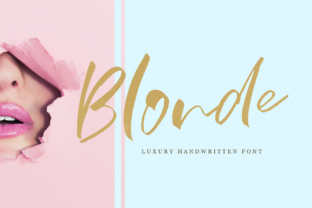 Blonde: A Script Handwritten Font for Branding and Campaign Creativity