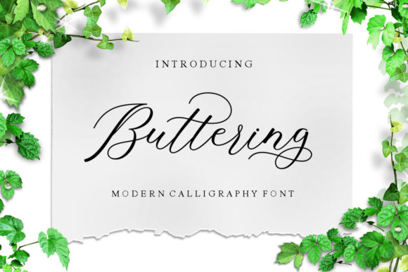 Buttering: A Script Font for Editorial Elegance