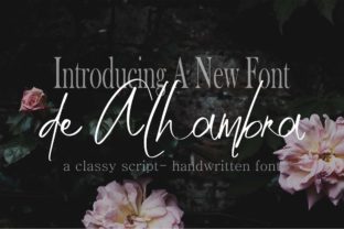 De Alhambra: A Script Handwritten Font for Stunning Digital Branding