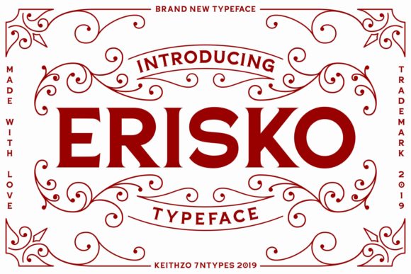 Erisko: A Script Handwritten Font for Timeless Branding