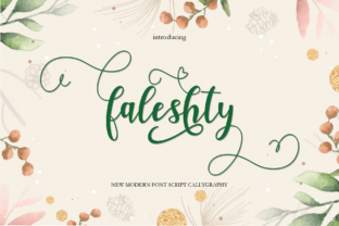 Faleshty Script Font for Handmade Creators and Printable Designers