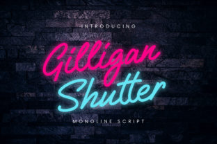Gilligan Shutter: A Script Font for Dynamic Branding and Social Media Campaigns