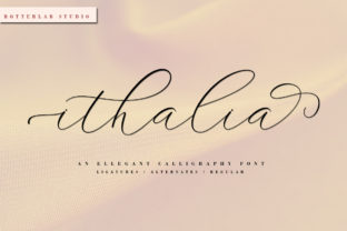 Ithalia Script: A Beautiful Font for Handmade Crafters and Product Creators
