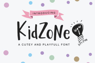 Kidzone Font: A Cheerful Script Handwritten Choice