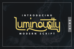 Luminousity: A Modern Script Font for Dynamic Web Design