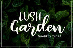 Lush Garden Duo: A Script Handwritten Font for Creative Branding