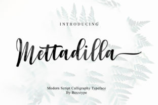 Mettadilla Script: A Handmade Calligraphy Font for Crafters and Designers