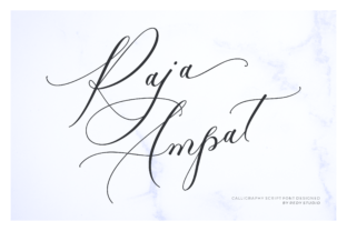 Raja Ampat: A Script Handwritten Font for Elegant Branding and Creative Campaigns