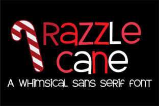 Razzle Cane: A Whimsical Sans Serif Font for Creative Makers