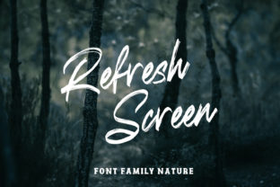 Refresh Screen: A Script Font for Editorial Design and Branding