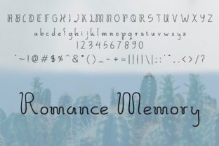 Romance Memory: A Script Font for Handmade Crafters and Designers