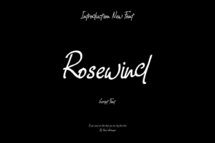 Rosewind: A Script Font for Elegant Editorial Design