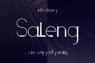 Saleng: A Playful Sans Serif Font for Creative Branding