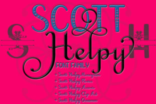 Scott Helpy Family: A Script Font for Bold Branding and Creative Design