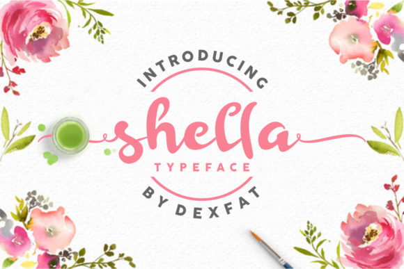 Shella Script: A Festive Handwritten Font for Editorial Design