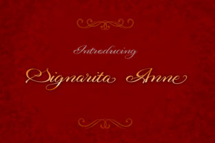 Signarita Anne: A Bold Script Font for Handmade Creators