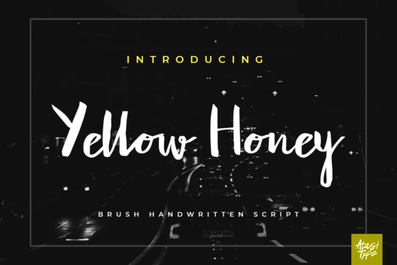 Yellow Honey: A Script Font for Editorial Design and Branding