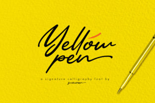 Yellow Pen Script: A Fresh Script Font for Creative Designers